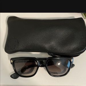 Chrome Hearts SITONIT sunglasses in black and gold